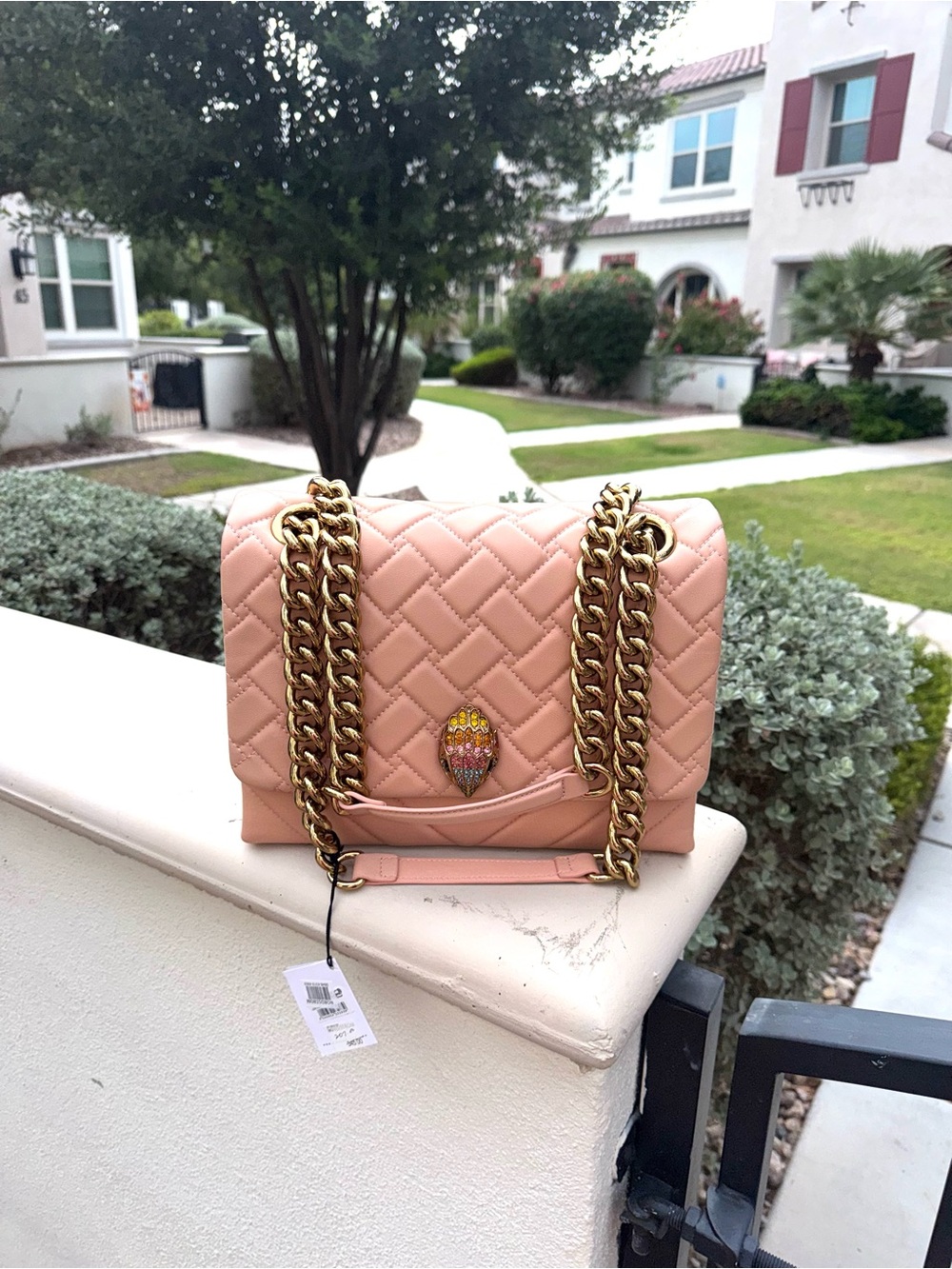 Kurt Geiger Large Kensington Cross Body BLUSH